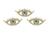 Gold Plated Micro Pave 15x27mm Evil Eye Link