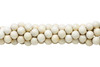 White Wood Natural Polished 12mm Round