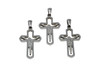 Stainless Steel 33x19.5mm Crucifix Cross Pendant