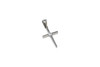Stainless Steel Micro Pave 26x15mm Cross Charm