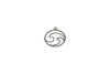 Stainless Steel 17mm Lazer Cut Wave Charm