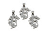 Stainless Steel 53x30mm Dragon Pendant