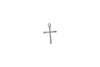 Stainless Steel 16x9.5mm Plain Cross