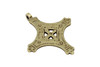 Indian Brass 65x75mm Cross Pendant
