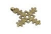 Indian Brass 65x75mm Square Cross Pendant