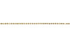 Gold 1.5mm Diamond Cut Ball Chain - Sold By 6 Inches