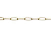 Gold 7.9x2.3mm Paperclip Chain - Sold By 6 inches