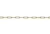Gold 7.9x2.3mm Paperclip Chain - Sold By 6 inches