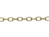 Gold 6x4mm Cable Chain - Sold By 6 Inches