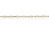 Gold 5.9x1.75mm Paperclip Chain - Sold By 6 inches