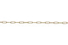 Satin Hamilton Gold 5.9x1.75mm Paperclip Chain - Sold By 6 inches