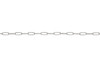 Silver 5.9x1.75mm Paperclip Chain - Sold By 6 inches