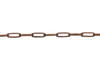 Antique Copper 5.9x1.75mm Paperclip Chain - Sold By 6 inches