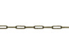 Antique Brass 5.9x1.75mm Paperclip Chain - Sold By 6 inches