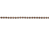 Antique Copper 1.5mm Diamond Cut Ball Chain - Sold By 6 Inches