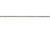 Antique Copper 1.5mm Diamond Cut Ball Chain - Sold By 6 Inches