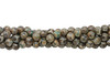 Tibetan Brown and Khaki Agate Polished 8mm Round