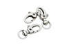 Antique Silver 30x15mm Swivel Lobster Claw Clasp