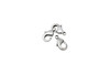 Antique Silver Plated 12x7mm Trigger Clasp
