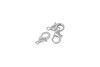 Rhodium Plated 15x9mm Trigger Clasp