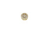 Gold Plated Micro Pave 12mm Wheel Bead
