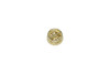 Gold Plated Micro Pave 12mm Wheel Bead