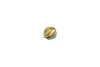 Gold Plated Zinc Alloy 8x10mm Blue Cowrie Shell Bead
