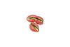 Gold Plated Zinc Alloy 8x10mm Pink Cowrie Shell Bead