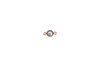 Cubic Zirconia AAA 4mm Bezel Connector - 14K Rose Gold Filled