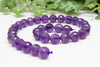 Amethyst Polished 12mm Faceted Round