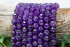 Amethyst Polished 12mm Faceted Round