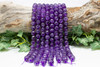 Amethyst Polished 12mm Faceted Round