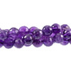 Amethyst Polished 6mm Faceted Round