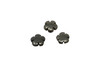 Pyrite Polished 12mm Flower Bead