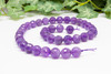 Amethyst Polished 10mm Faceted Round