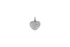 Silver Micro Pave 9mm Heart Charm