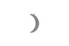 Silver Micro Pave 22mm Crescent Moon Charm