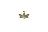 Gold Micro Pave 12x15mm Dragonfly Charm