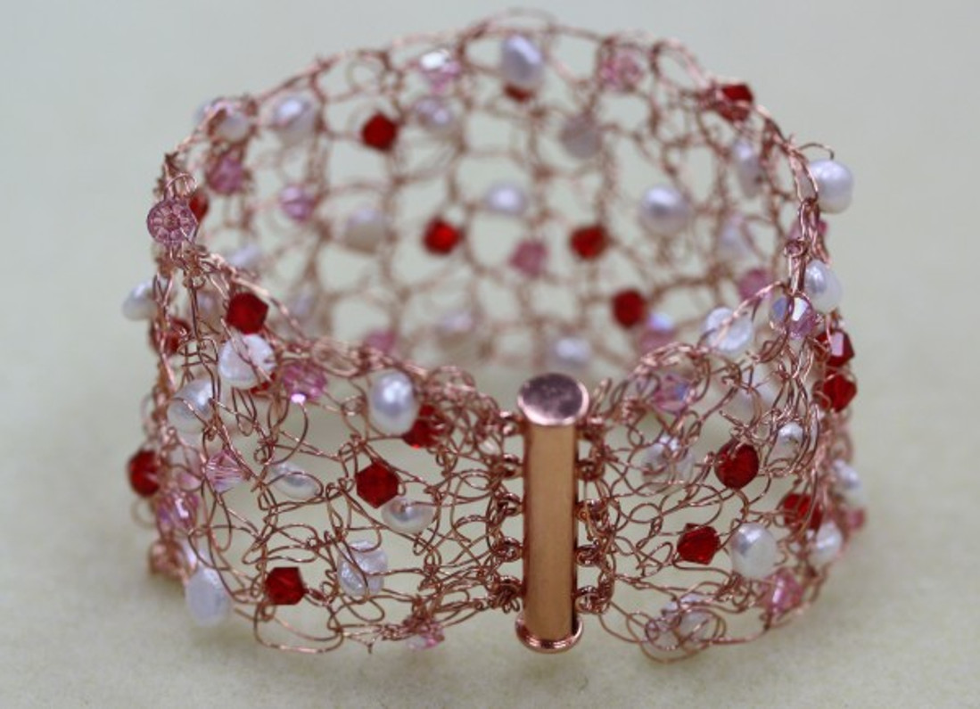 Wire Crochet Cuff Bracelet Tutorial - Bead World