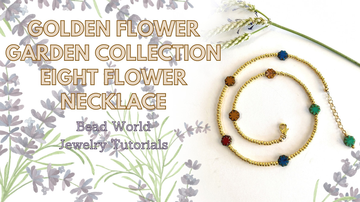 ​Golden Flower Garden Collection - Eight Flower Necklace