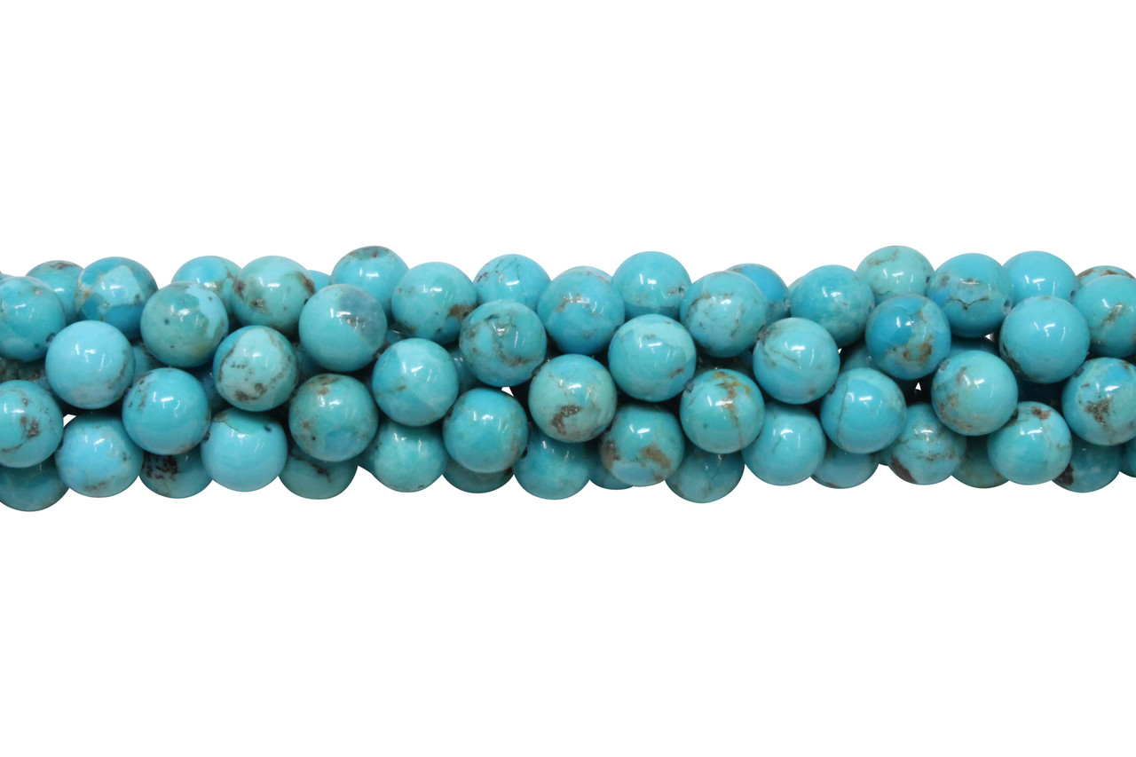 4mm Heishi Tube Kingman Turquoise Beads - Jewelry Making Supplies