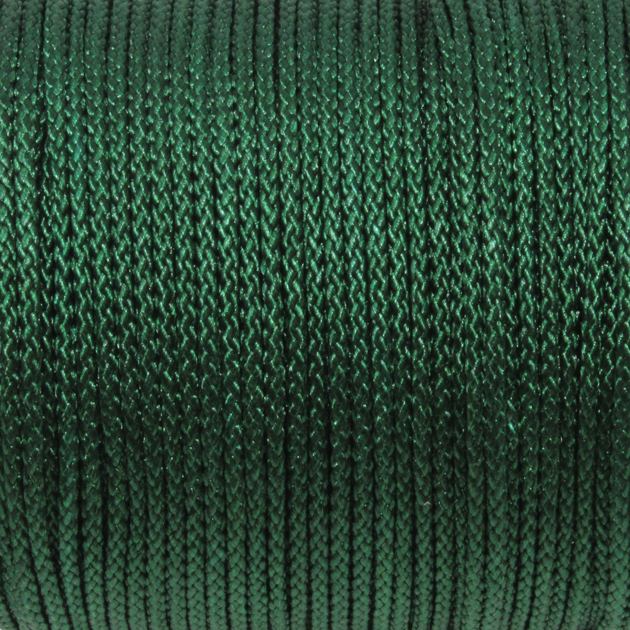 Dark Green - 2mm Braided Polyester Cord - Sold by the Foot - Bead World