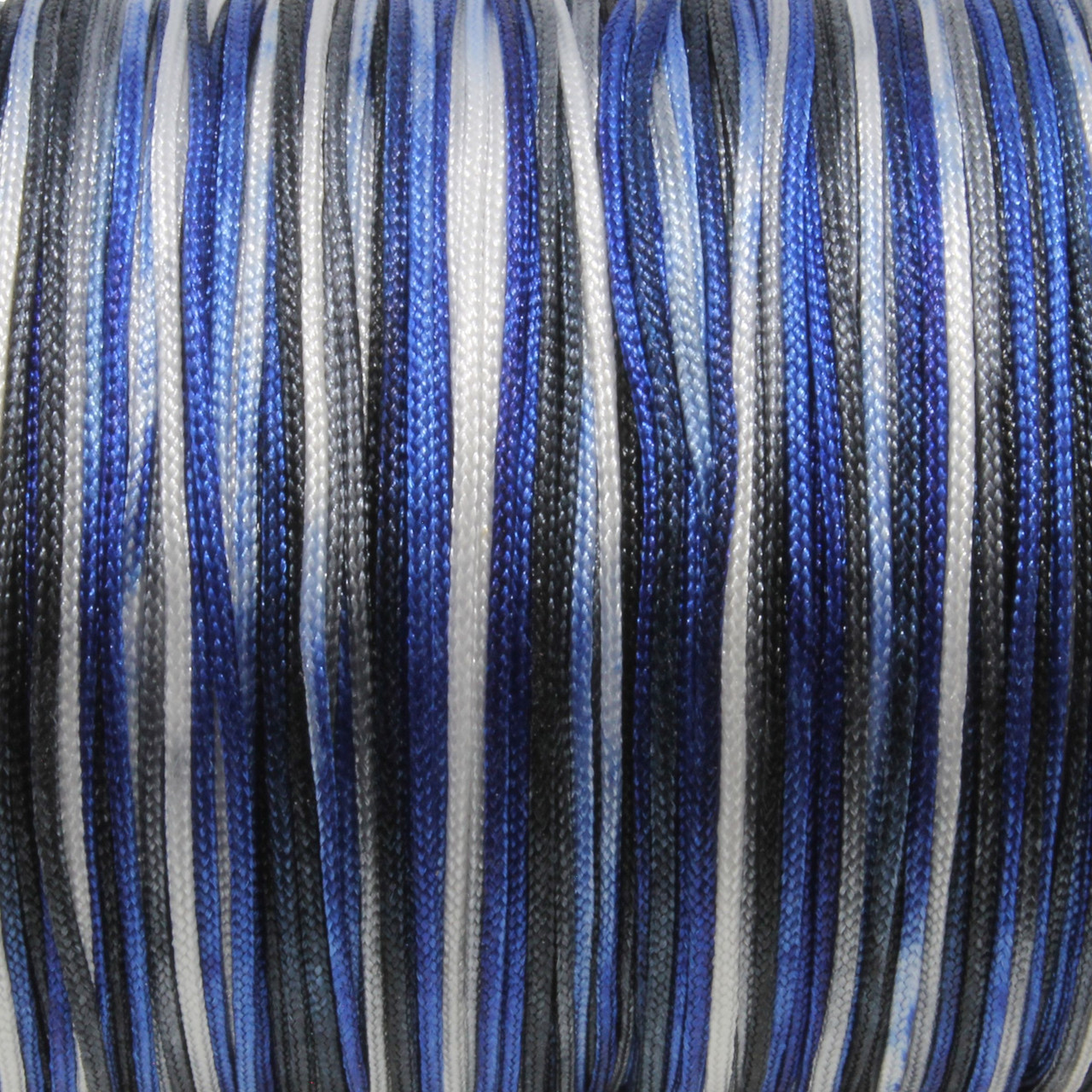 Blue Mix - 1mm Nylon Chinese Knotting Cord - Sold by the Foot