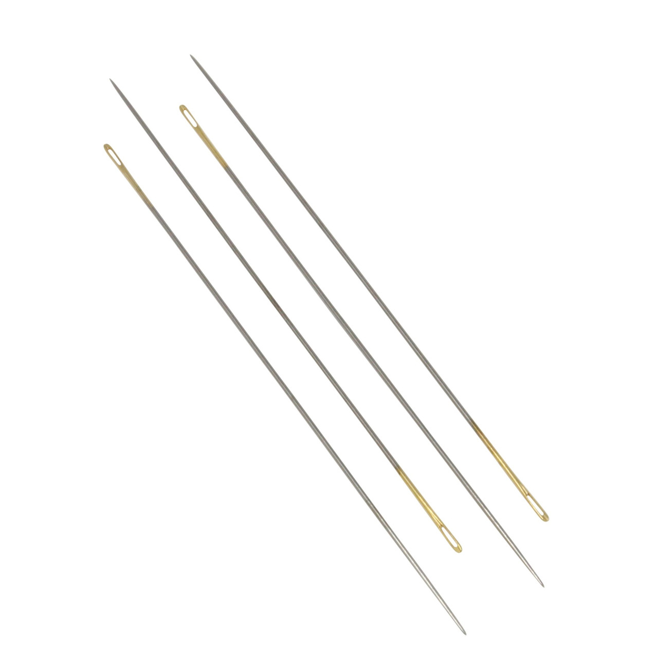 Tulip Perlen-Nadeln Größe #11 – 4er Pack, 48,5 Mm Lang, Vernickelter Stahl, Perfekt Für Perlenstickerei