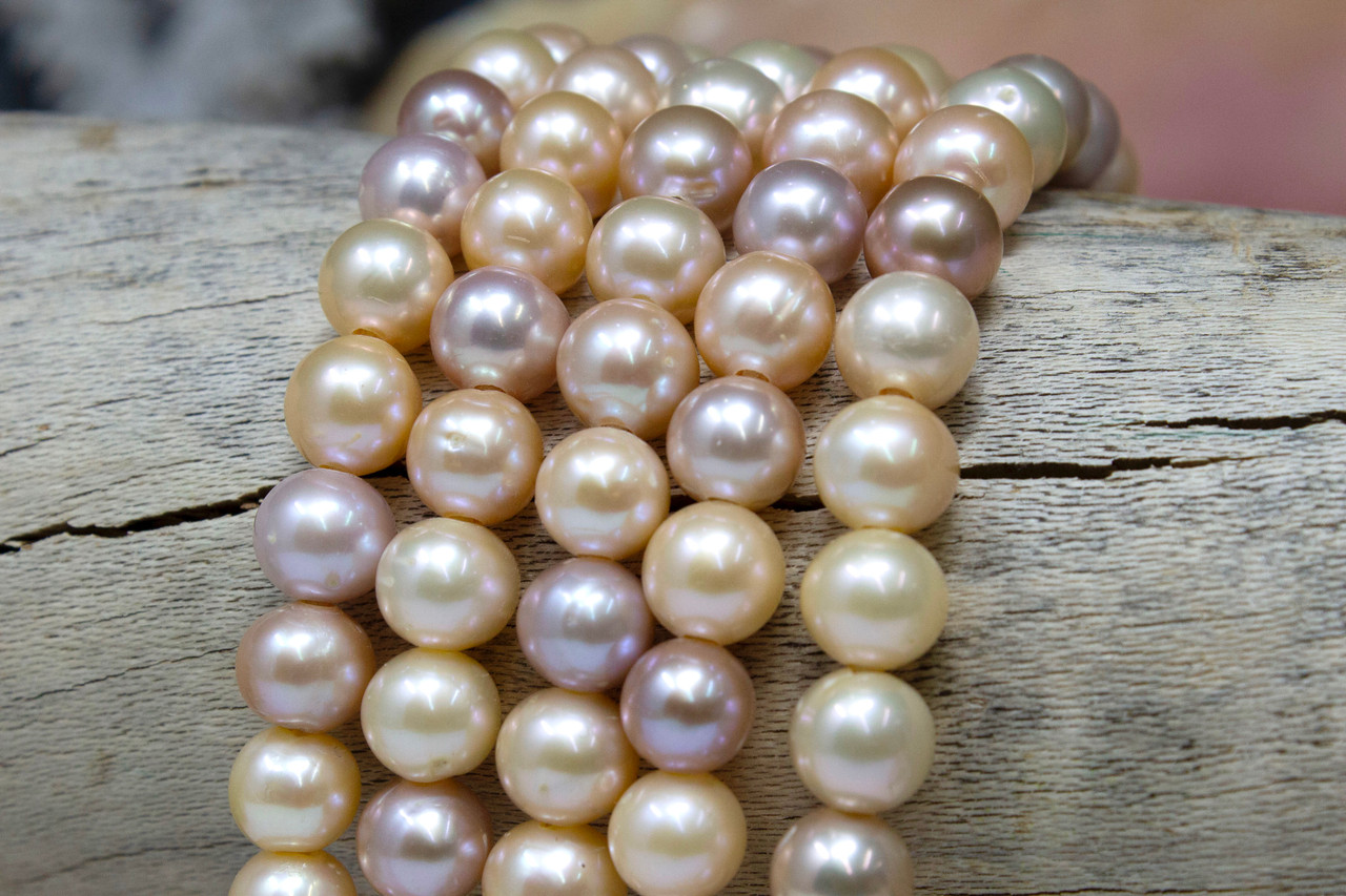 8mm Large Hole White Freshwater Pearl Strand – Beads, Inc.