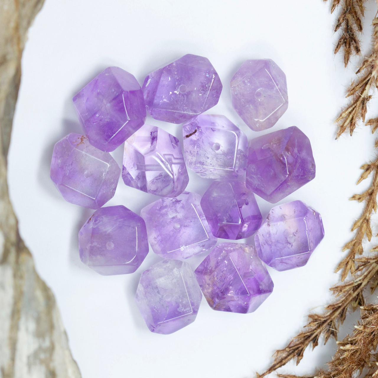 Light Amethyst Polished 10-16mm Simple Cut Nugget