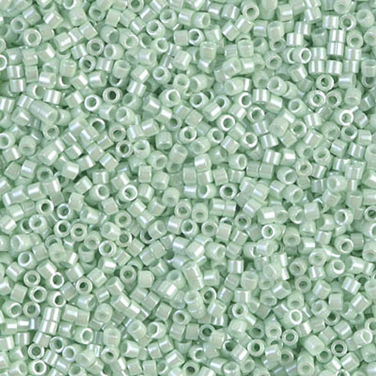 Woven Seed Bead Threader Earrings - Aqua Green Ceylon