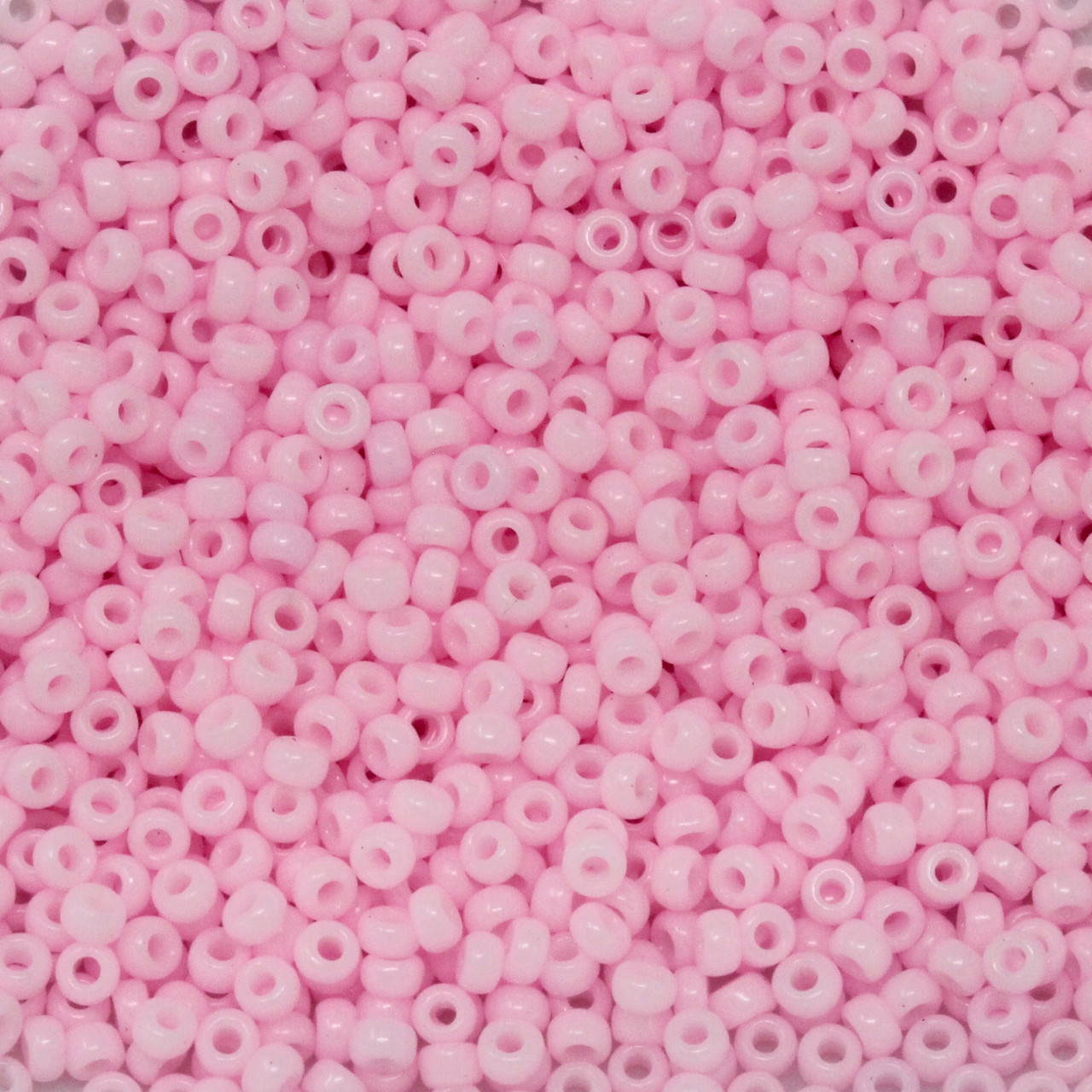 Size 11 Miyuki Seed Beads -- 415J Opaque Baby Pink