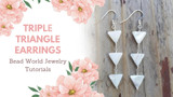 ​Triple Triangle Earrings