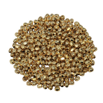 Size 11 Hex Seed Beads -- Gold Gilded Brass